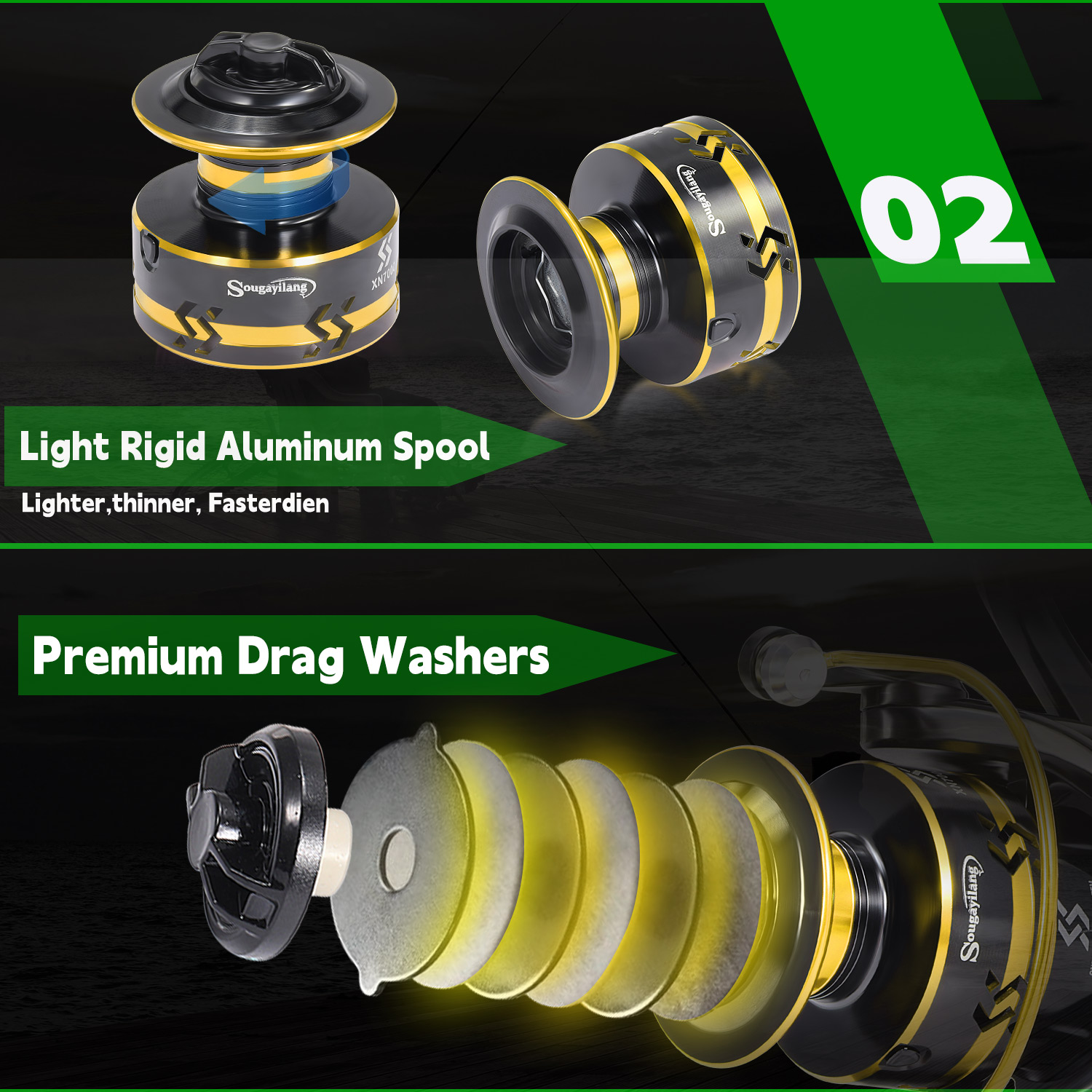 Sougayialng spinning fishing r - Fishing Line Spooler recensione e prezzo
