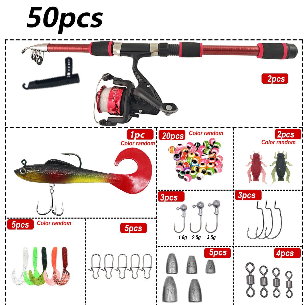 Portable Telescopic Fishing Ro - Saltwater Line recensione e prezzo