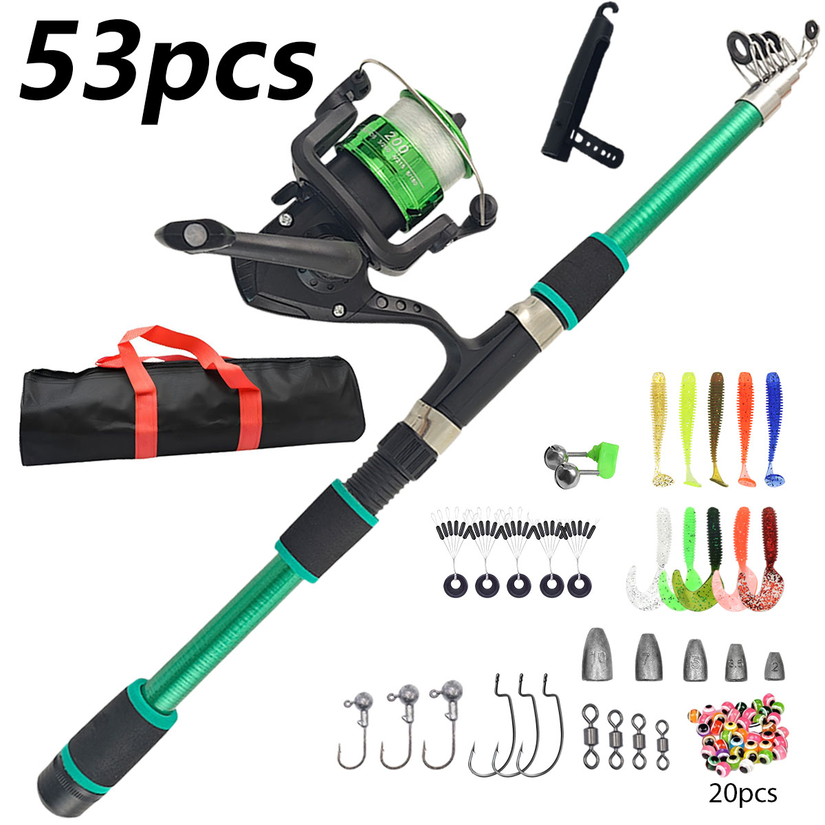 Portable Telescopic Fishing Ro - Saltwater Line recensione e prezzo
