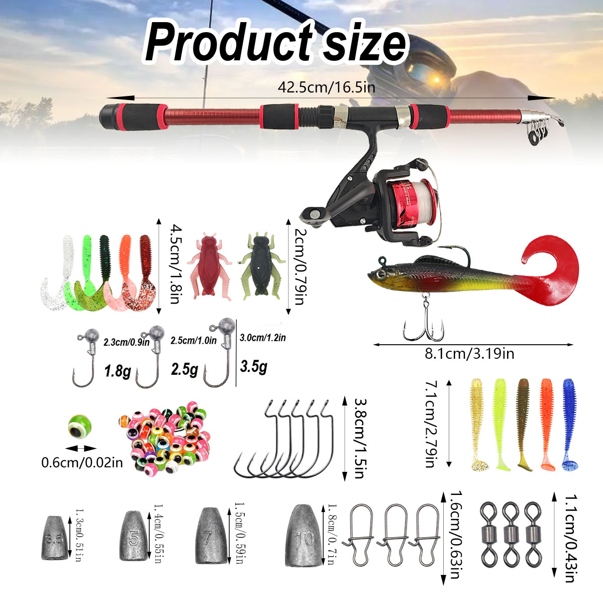 Portable Telescopic Fishing Ro - Saltwater Line recensione e prezzo