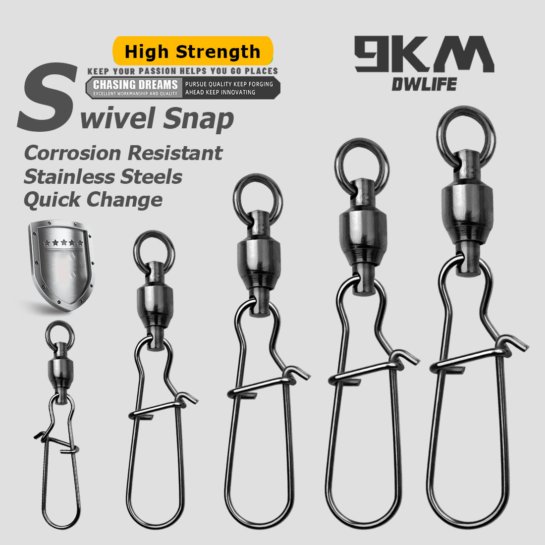 9KM 10PCS Ball Bearing Swivel  - Saltwater Line recensione e prezzo