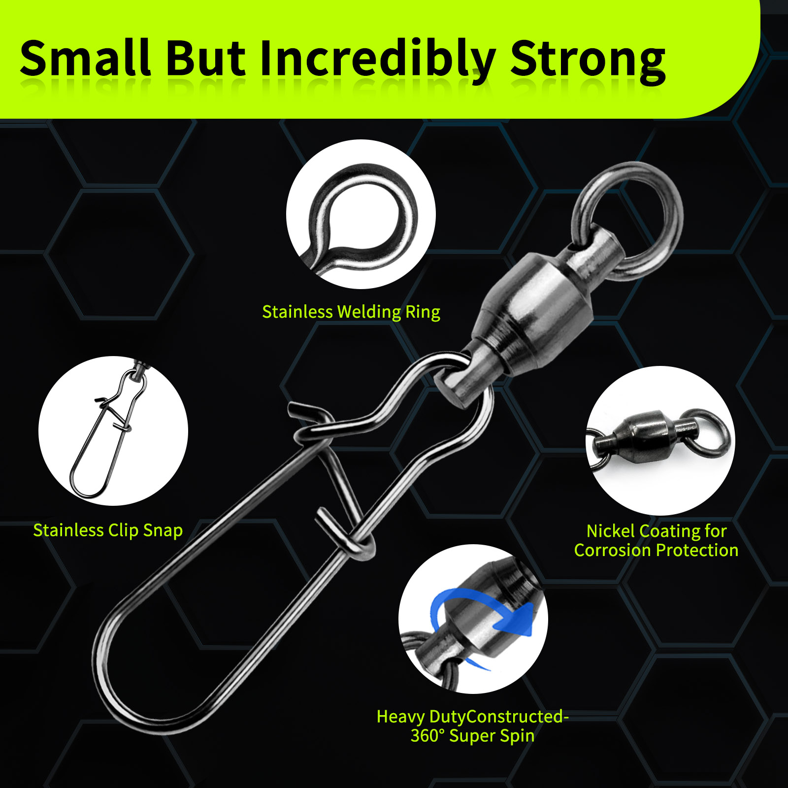 9KM 10PCS Ball Bearing Swivel  - Saltwater Line recensione e prezzo