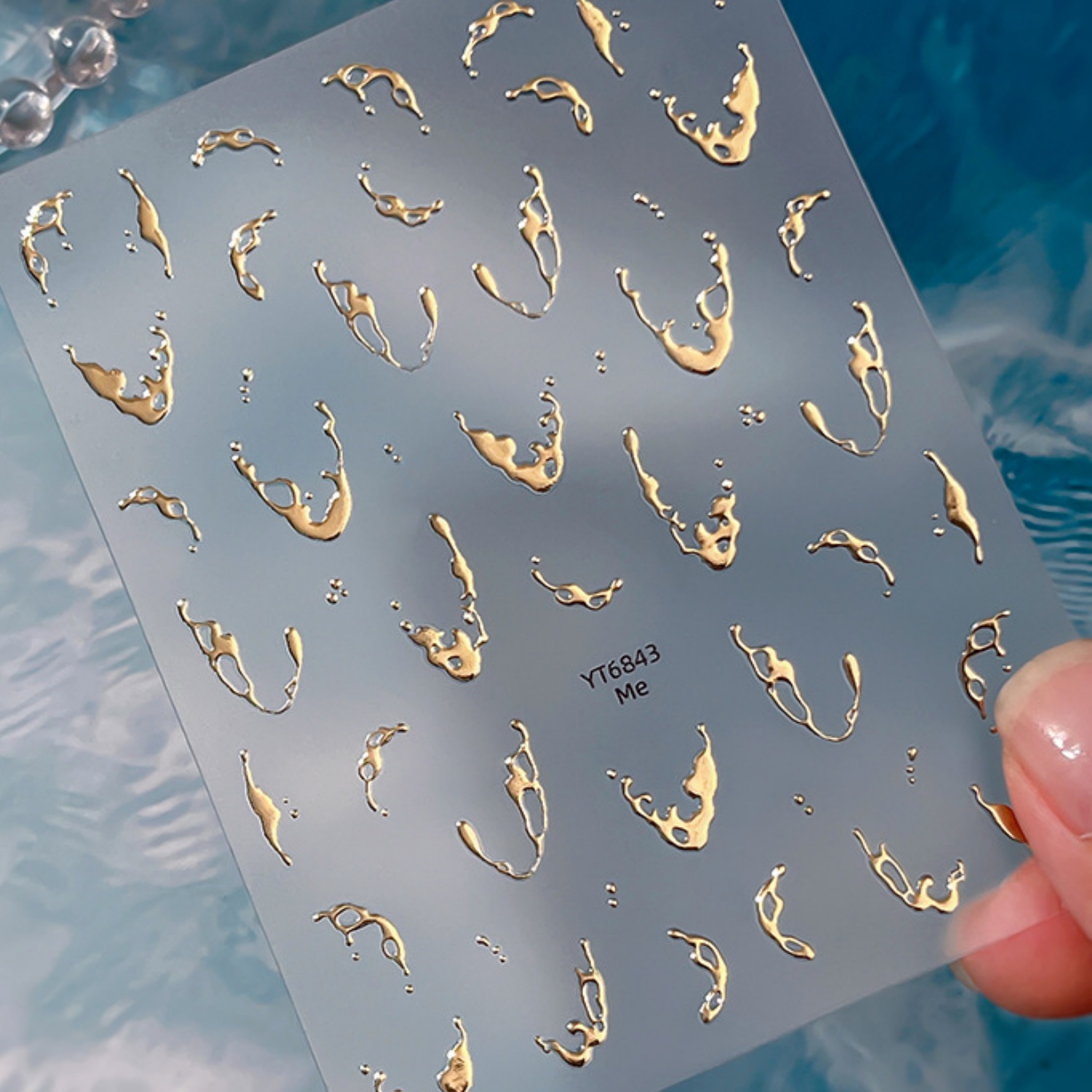 Gold Foil Water Splash 5D Nail - Freshwater Line recensione e prezzo