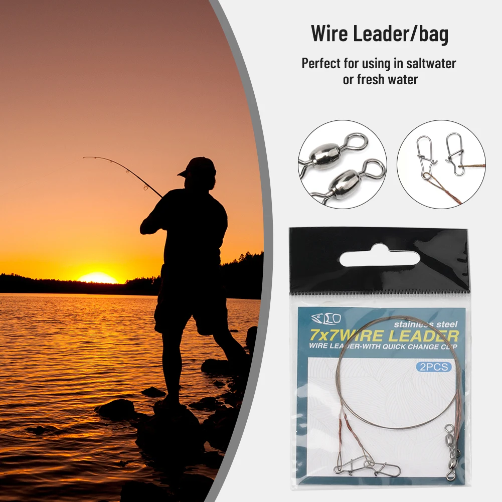 2pcs/Pack Fishing Line Steel W - Leader Line recensione e prezzo