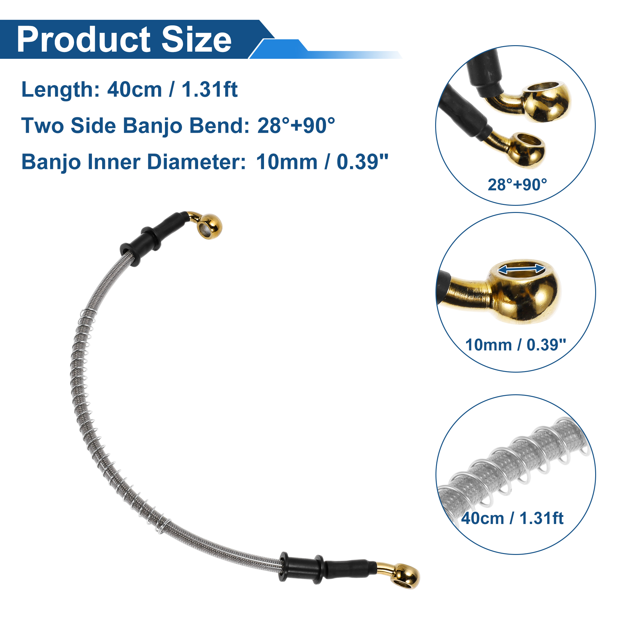 Motoforti 40cm Motorcycle Brak - Braided Line recensione e prezzo