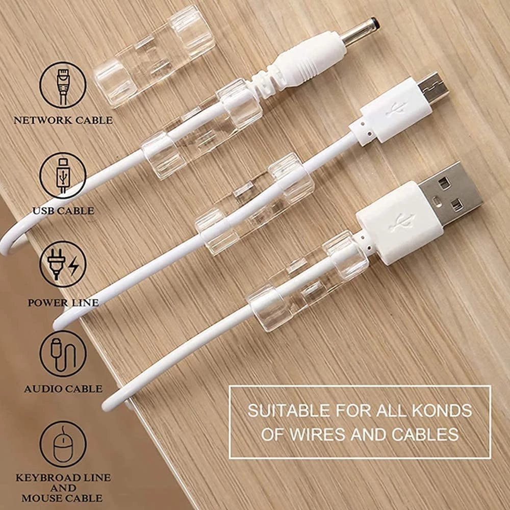40PCS Cable Organizer Clips Ca - Tippet Line recensione e prezzo