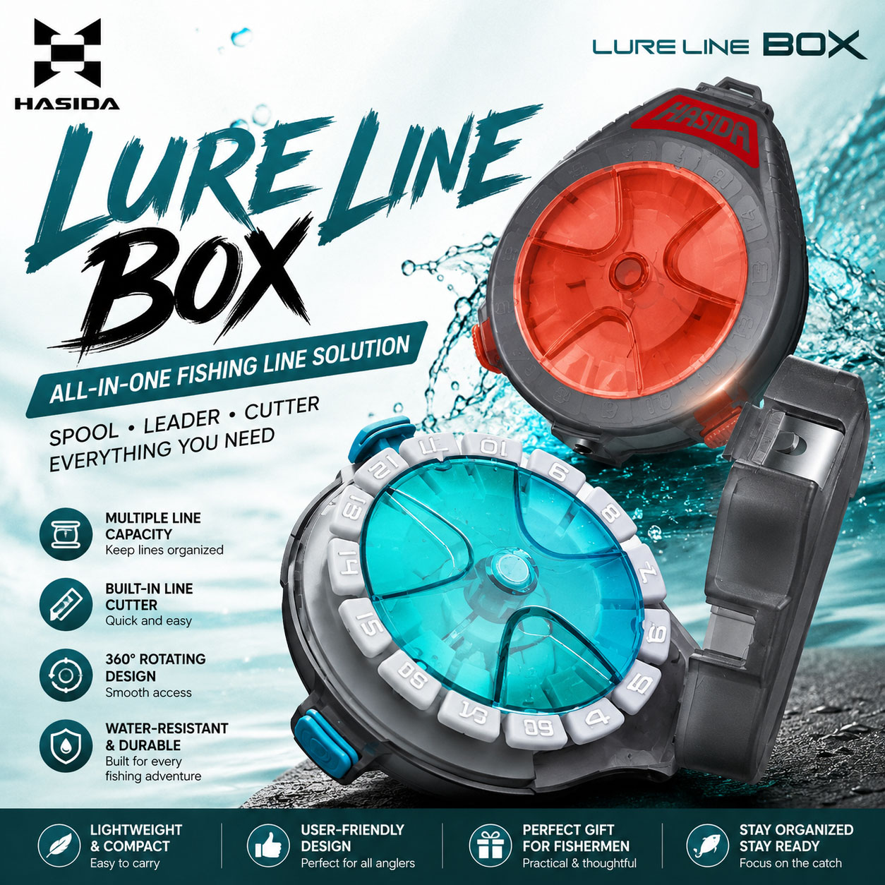 HASIDA Sub Line Box Fishing Ta - Fishing Line Box recensione e prezzo