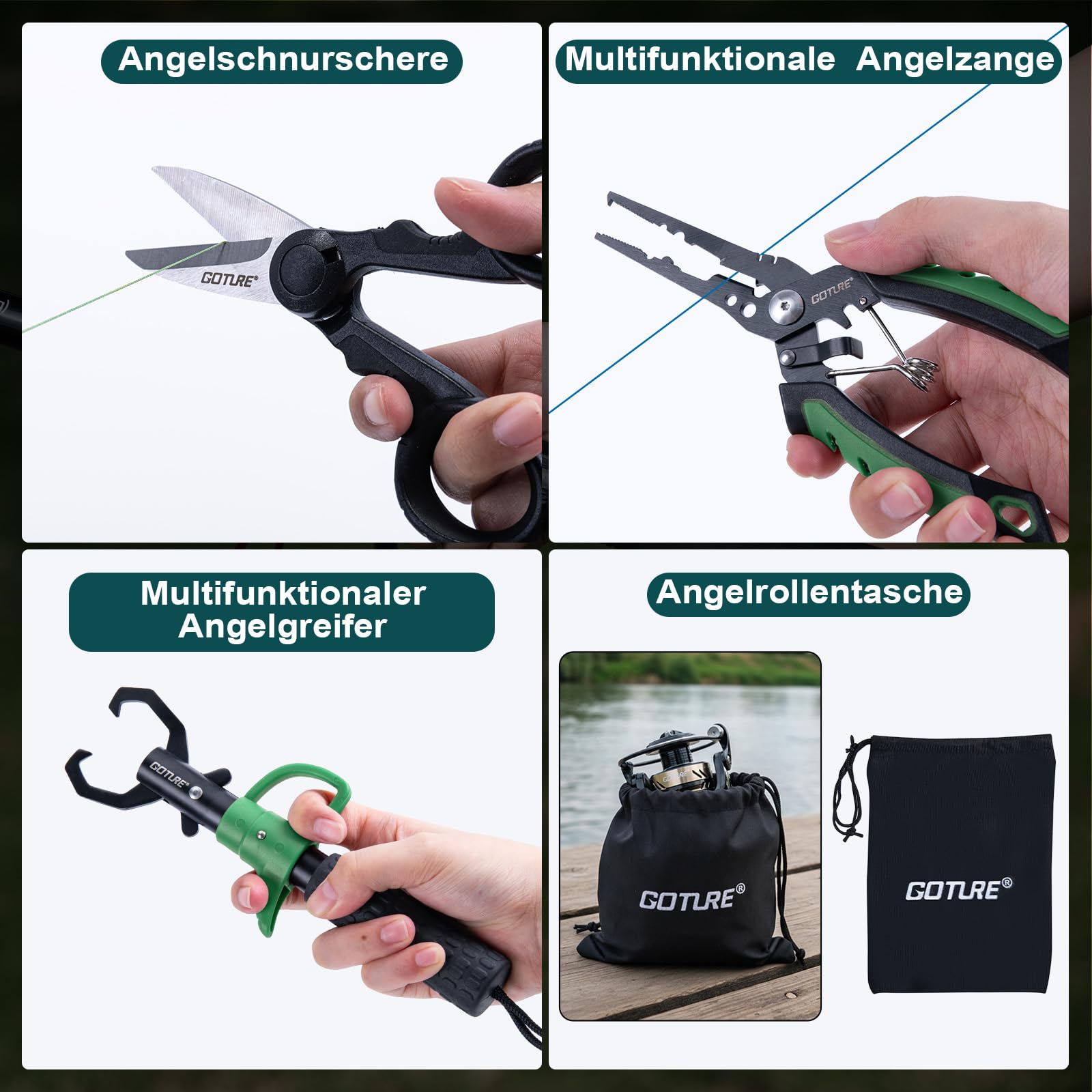 Goture 1.8M-2.7M Carbon Telesc - Fishing Line Spooler recensione e prezzo