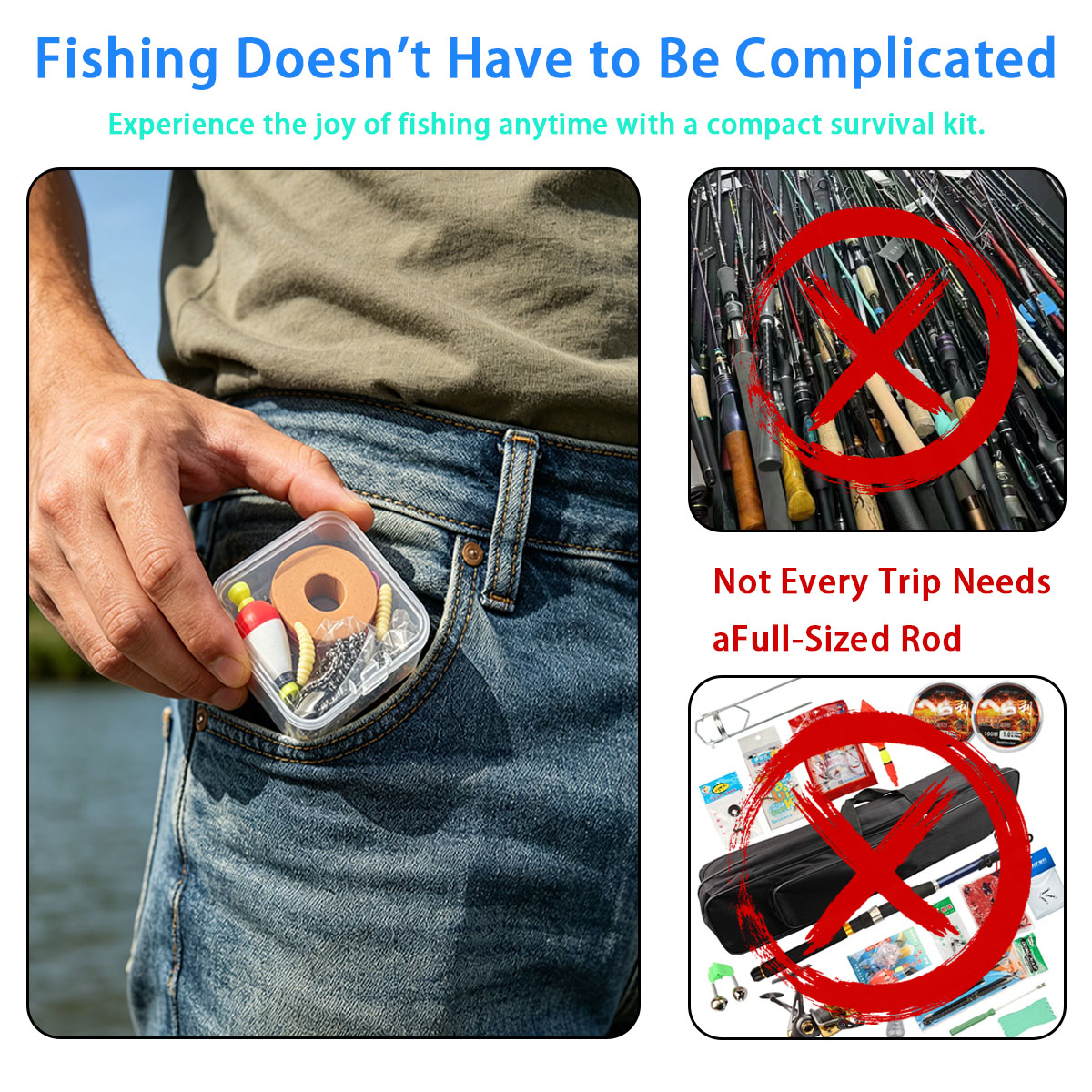 Portable Emergency Fishing Gea - Fishing Line Box recensione e prezzo