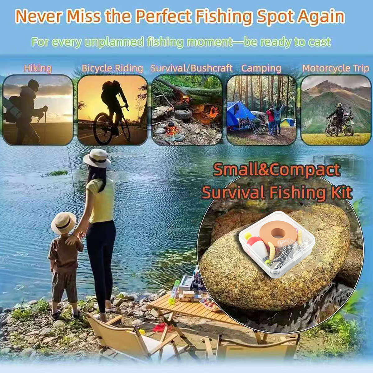 Portable Emergency Fishing Gea - Fishing Line Box recensione e prezzo