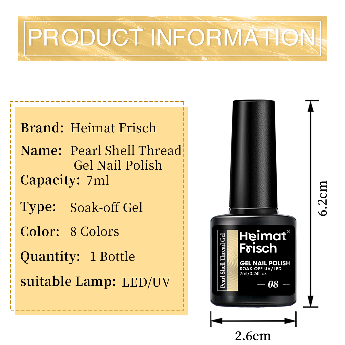 1 piece of shell line gel nail - Copolymer Line recensione e prezzo
