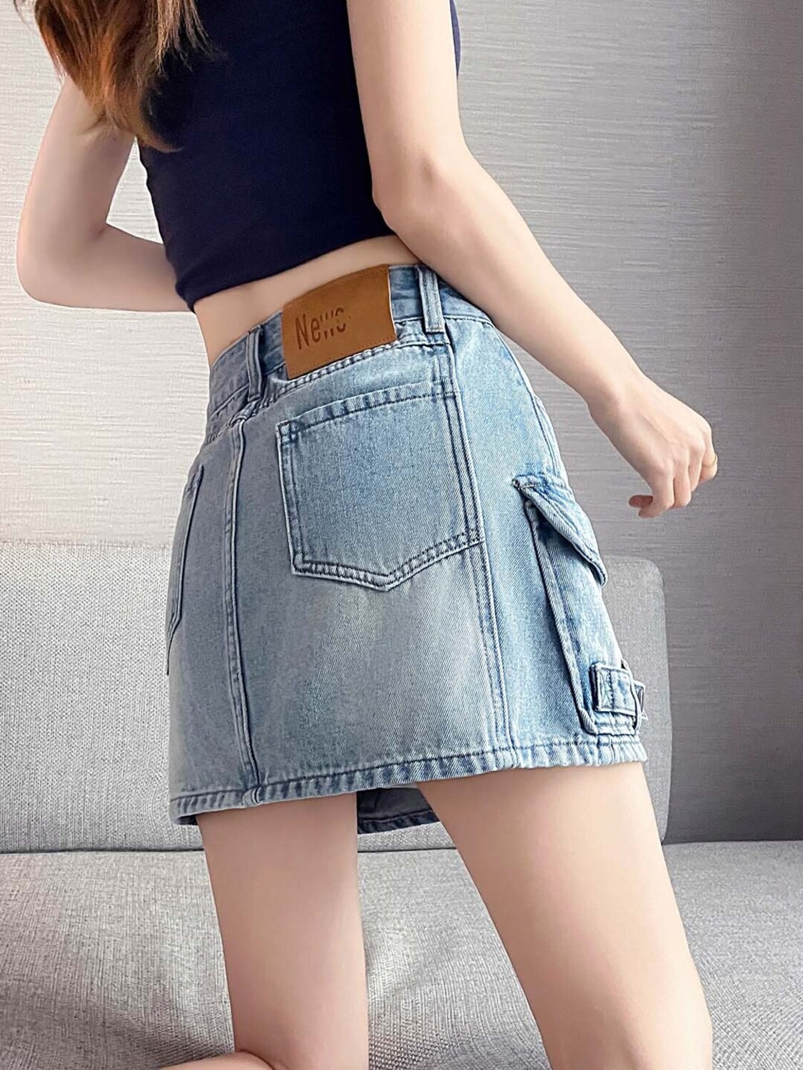 Women High Waist Cargo Denim M - Fly Line recensione e prezzo